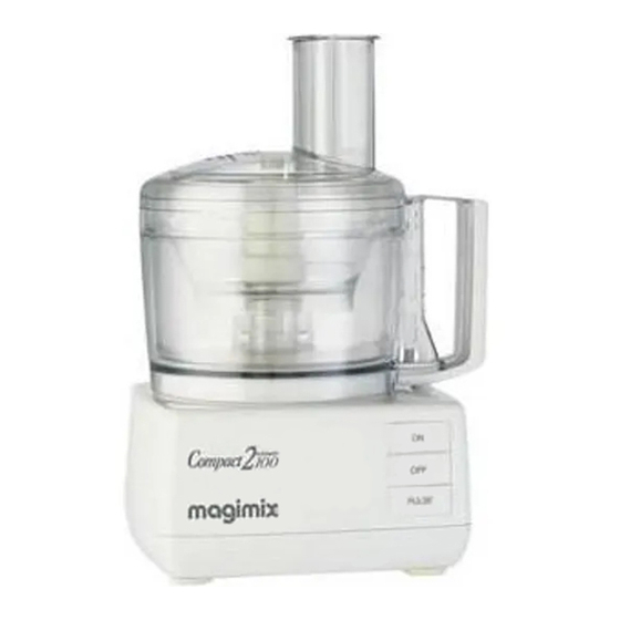 MAGIMIX COMPACT 2100 Manual