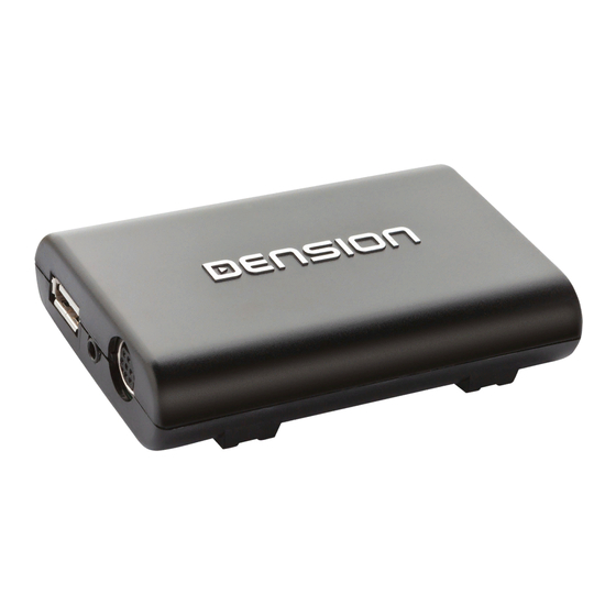 Dension GW 100 User Manual