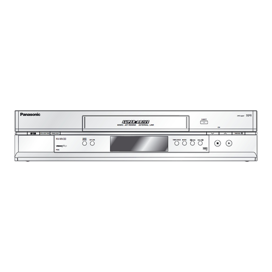 Panasonic NV-MV20EB/EBL Operating Instructions Manual