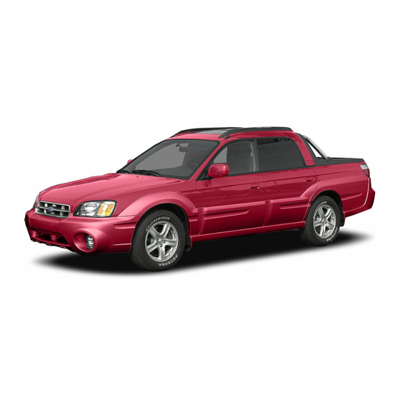 Subaru 2005 BAJA Owner's Manual