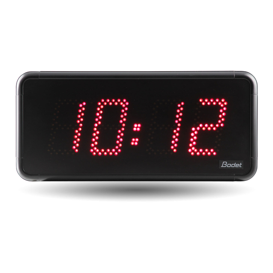 Bodet Style 12 LED Digital Clock Manuals