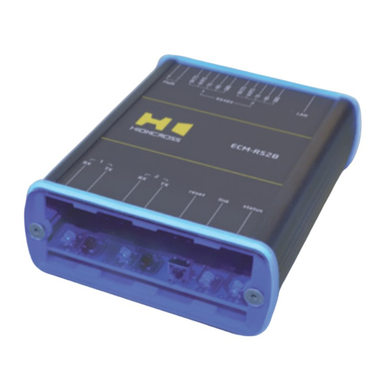 Highcross ECM-RS2B Quick Reference Manual