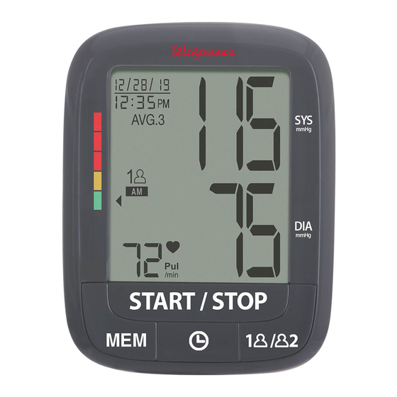 WALGREENS DELUXE WRIST WGNBPW210 MANUAL Pdf Download ManualsLib
