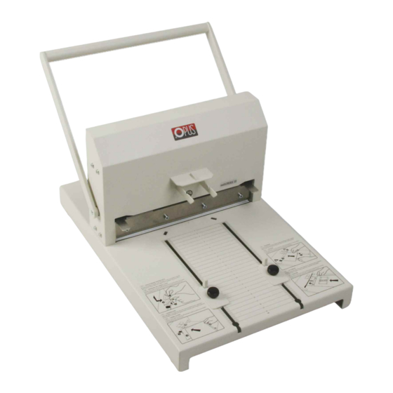Opus MultiCREASE 30 User Manual