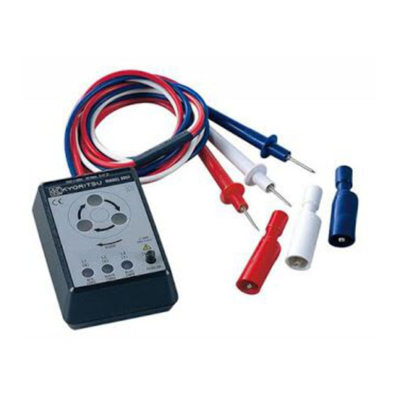 Kyoritsu Electrical Instruments Works 8031 Instruction Manual