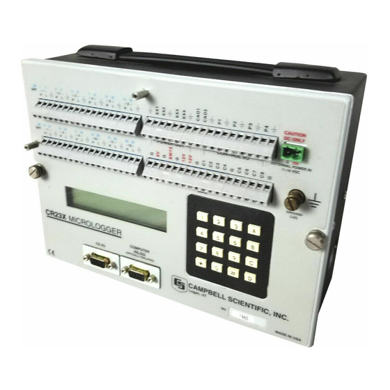 Campbell CR23X Operator's Manual