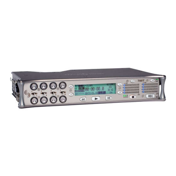 Sound Devices 788T User Manual And Technical Information