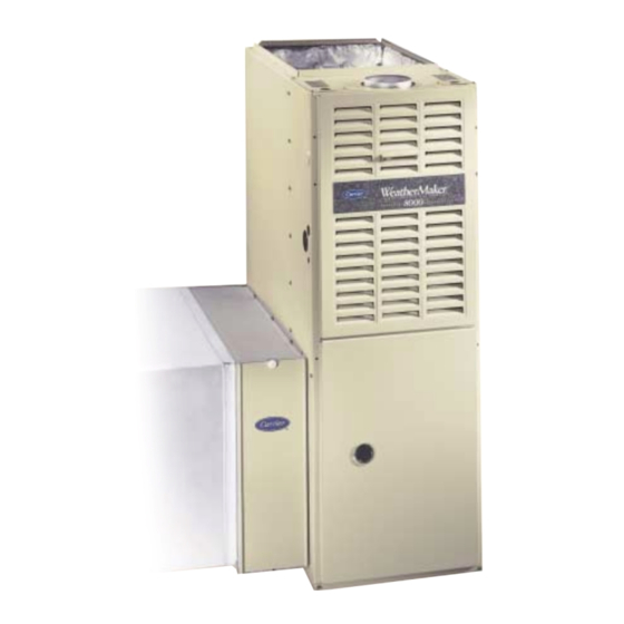 Carrier WeatherMaker 8000 Installation, Start-Up, And Operating Instructions Manual