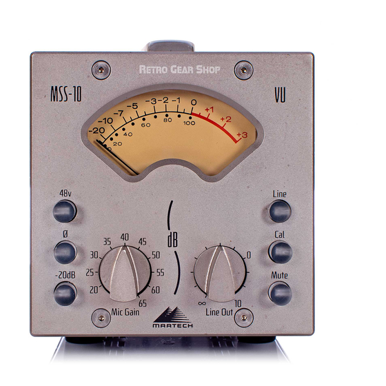 Martinsound Martech MSS-10 Owner's Manual
