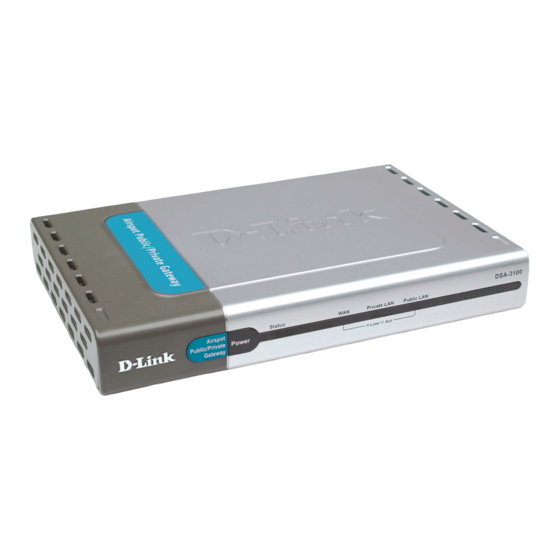 D-Link Airspot DSA-3100 Quick Installation Manual