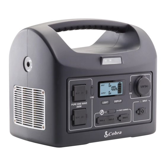 Cobra Power Station 200W Owner's Manual