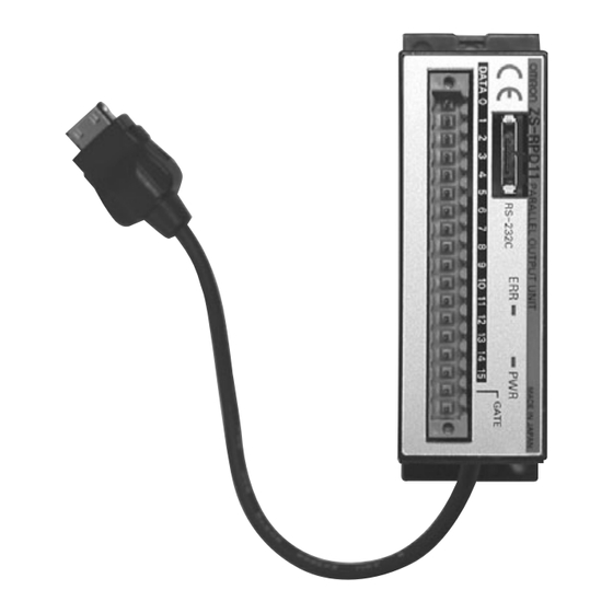 Omron ZS-RPD Series Instruction Sheet