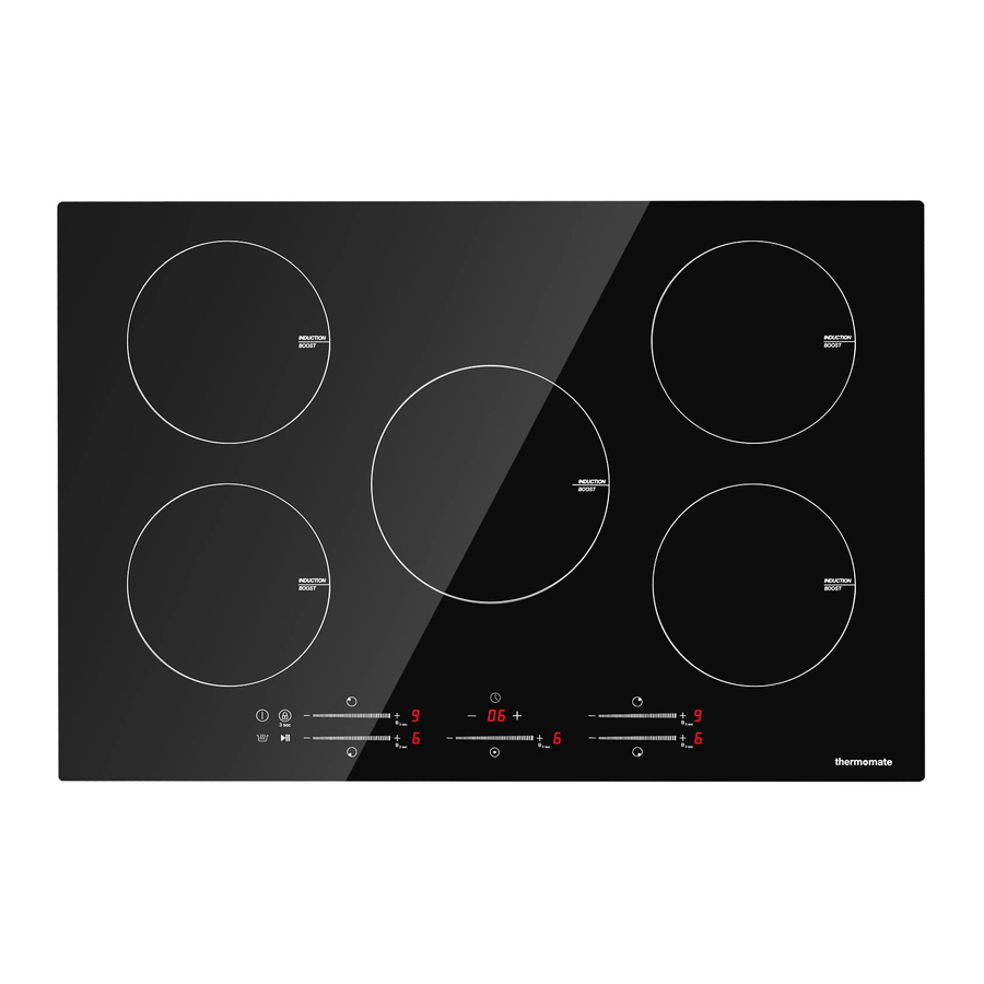 thermomate IHTB302, IHTB775 - Electric Cooktop Manual