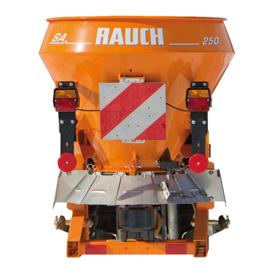Rauch SA 601 Operator's Manual