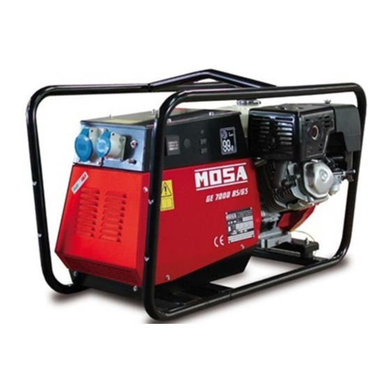 Mosa GE 7000 BS User Manual