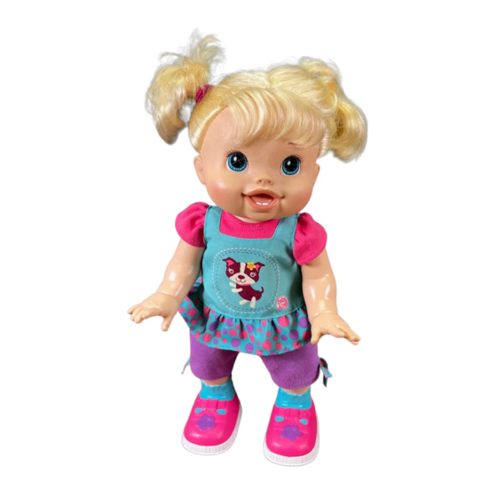 Hasbro Baby Alive Baby Wanna Walk Manual