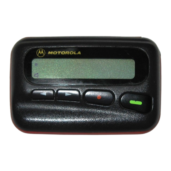 Motorola PageOne Scriptor F User Manual