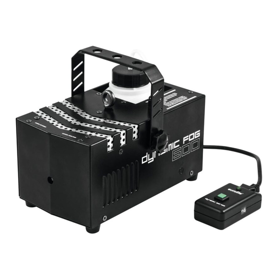 EuroLite DYNAMIC FOG 600 User Manual