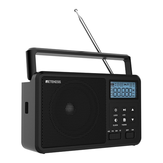 Retekess TR638 Operating Instructions Manual