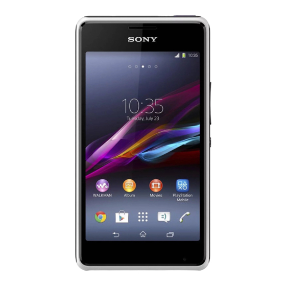 Sony Xperia E1 D2005 User Manual