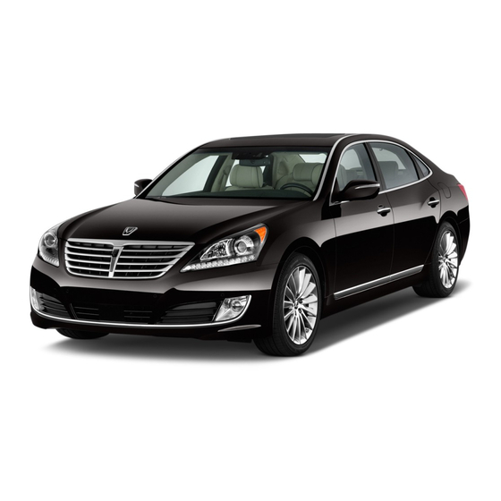 Hyundai Equus 2014 User Manual
