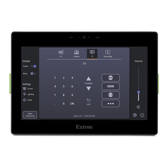 Extron electronics TLP PRO 520M Setup Manual