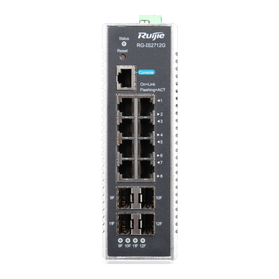 Ruijie RG-IS2712G Hardware  Installation And Reference Manual