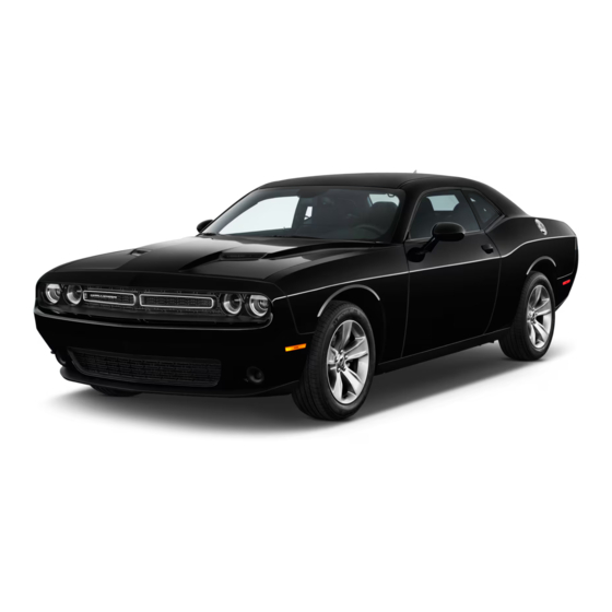 Dodge charger 2017 User's Manual Supplement
