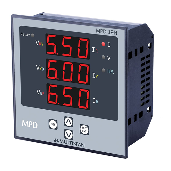 MULTISPAN MPD-19N Operating Manual