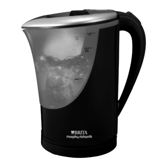 Morphy Richards Brita 43539 Instructions Manual