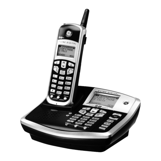 GE 25865GE3 Cordless Phone System Manuals