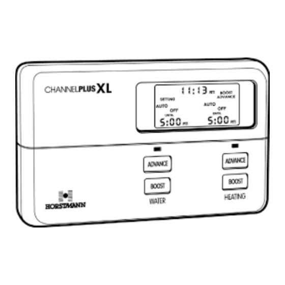 Horstmann ChannelPlus H21XL User Instructions