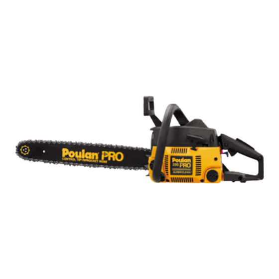 User Manuals: Poulan Pro 295 Gas Chainsaw