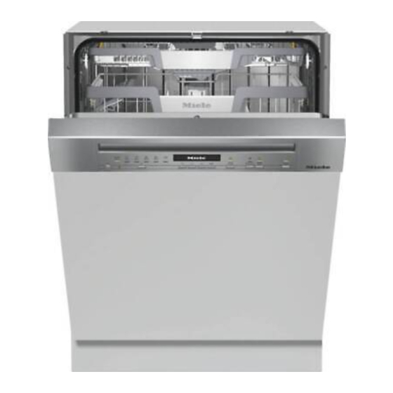 Miele G 884 Operating Instructions Manual