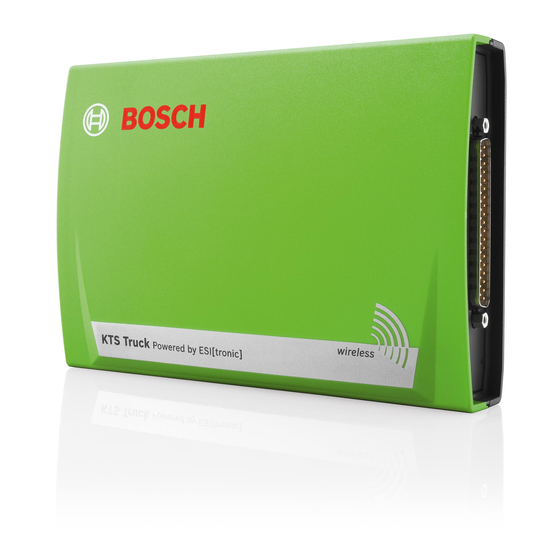 Bosch KTS Truck Manuals