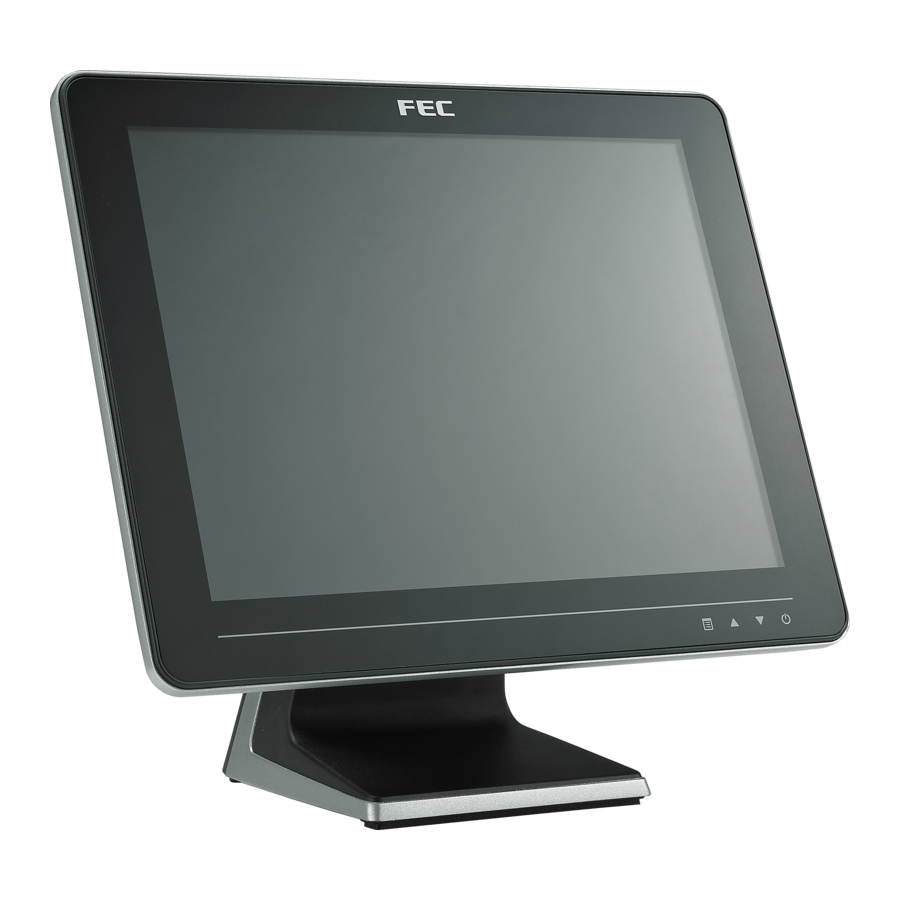 FEC AM-1017 Touch Screen Monitor Manuals