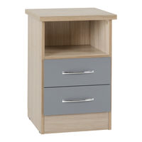 Seconique NEVADA 2 DRAWER BEDSIDE Assembly Instructions Manual