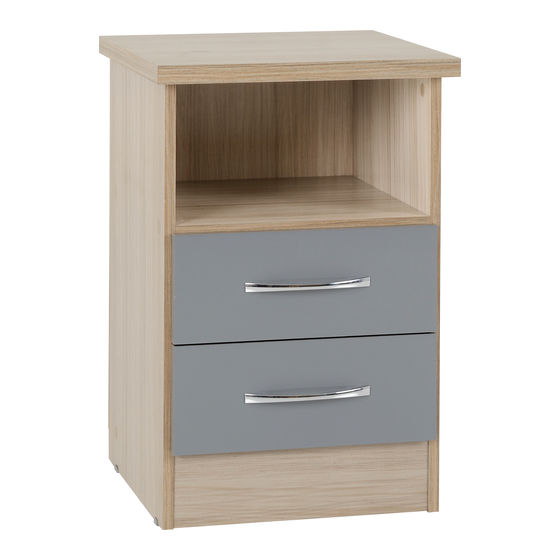 Seconique NEVADA 2 DRAWER BEDSIDE Assembly Instructions Manual