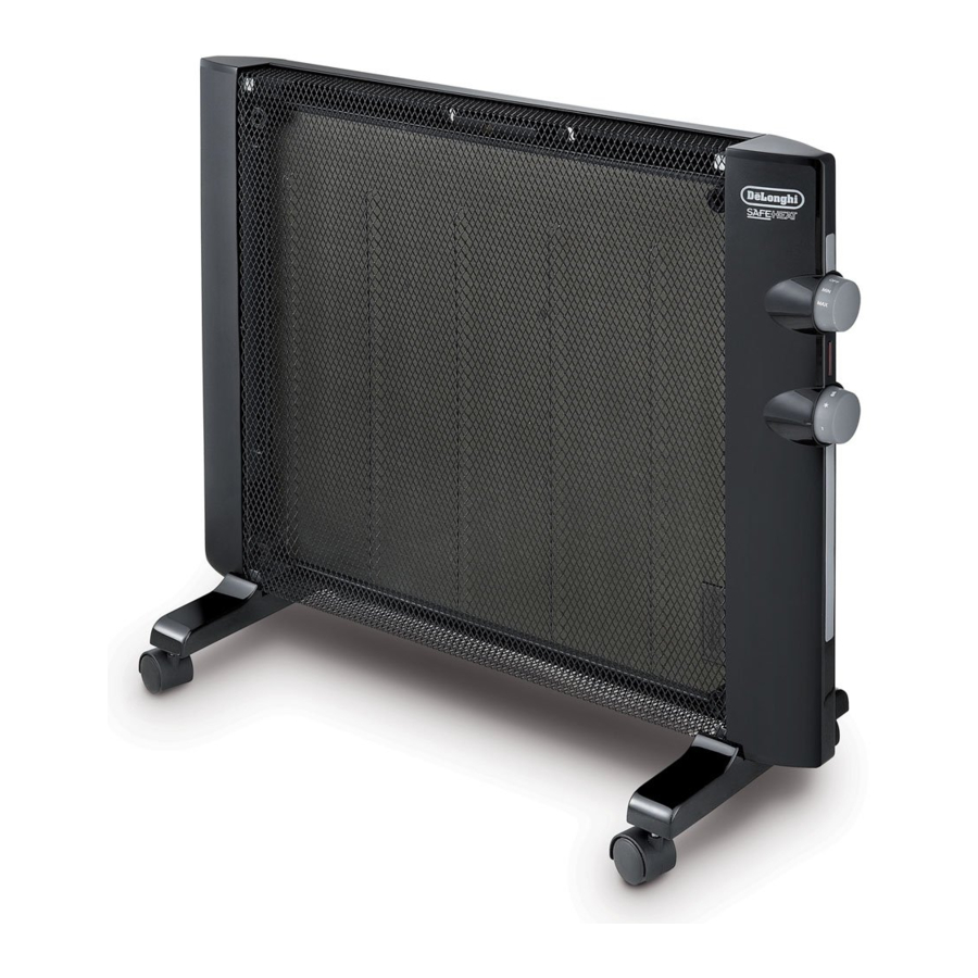 Delonghi HMP1500 Mica Panel Heater Manual