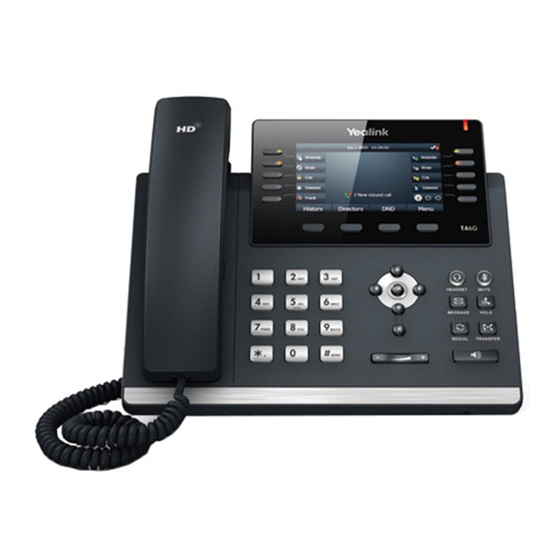 Yealink T46G Quick Reference Manual