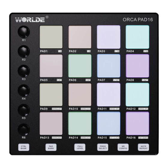 Worlde ORCA PAD16 User Manual