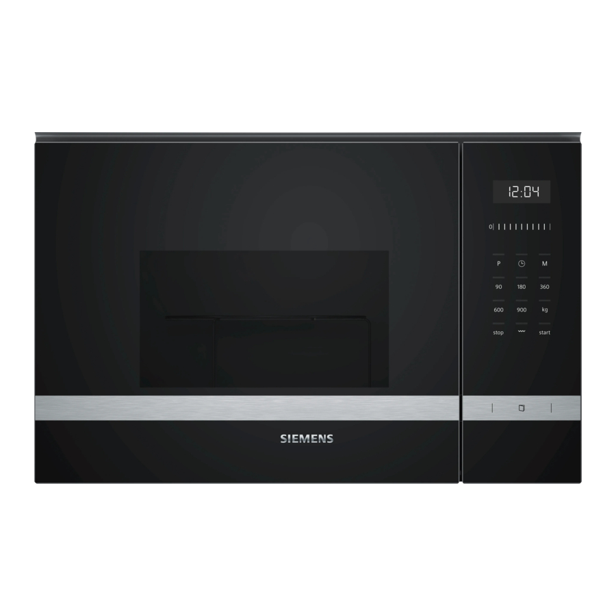 Siemens BE555LMS0M, BE555LM 0 / 1 Series - Microwave Oven Manual