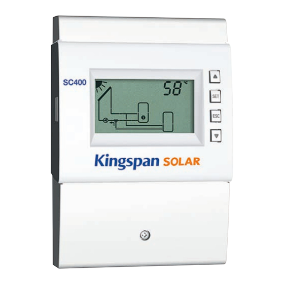 Kingspan Temperature differential controller Installation And Operating Instructions Manual