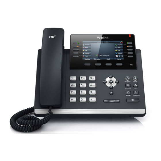 Yealink T46G Quick Reference Manual