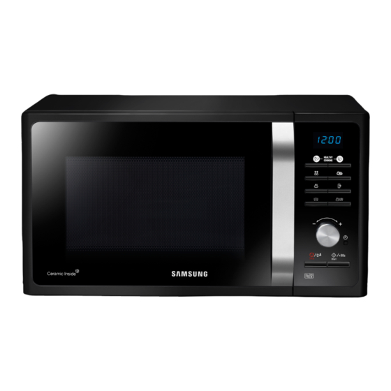 Samsung MG23F301T series Owner's Instructions & Cooking Manual