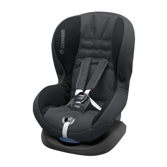 Maxi-Cosi Priori Instructions For Use & Warranty