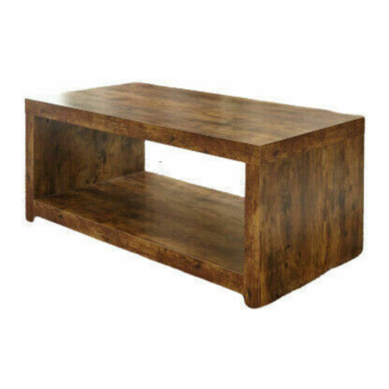 GFW Jakarta Coffee Table With Shelf Assembly Instructions Manual