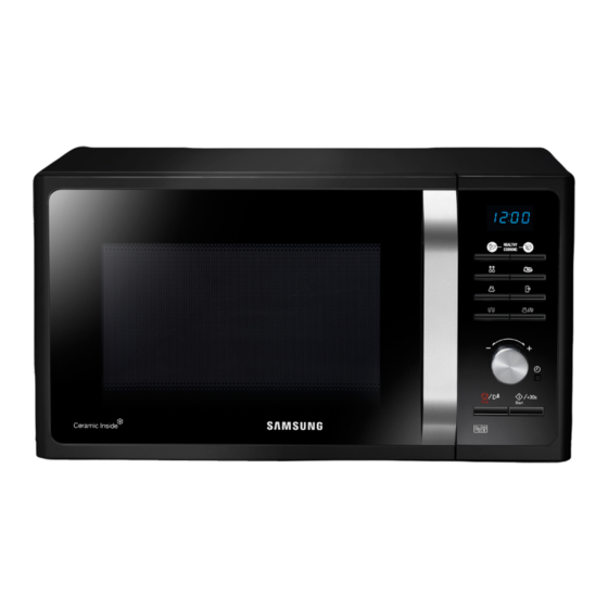 Samsung MG23F301T Series Owner's Instructions & Cooking Manual