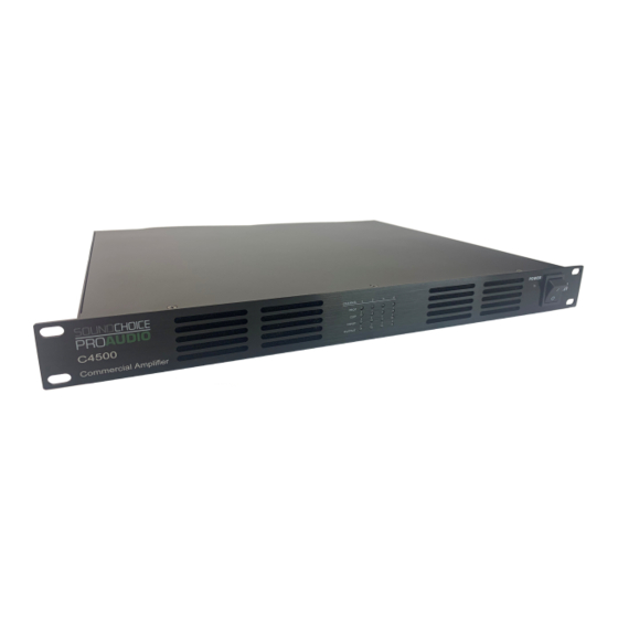 Soundchoice PROAudio C4 Series Installation And Operation Manual
