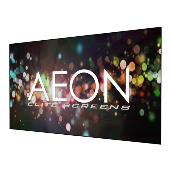 Elite Screens EDGE FREE Aeon Series User Manual